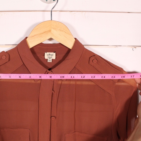 Wilfred 100% Silk Shirt Dress - Picture 11 of 12